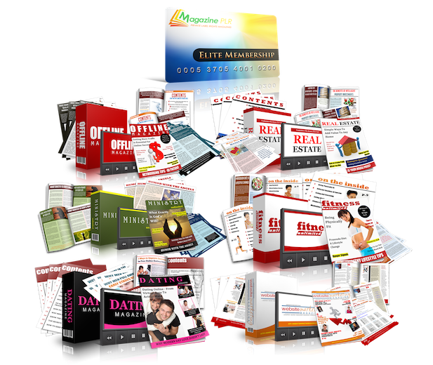 Magazine PLR Elite Monthly Membership (All 6 Magazines)